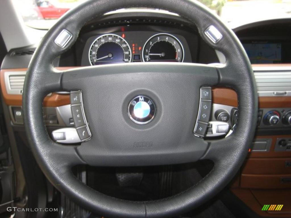 2008 7 Series 750i Sedan - Titanium Grey Metallic / Black photo #22