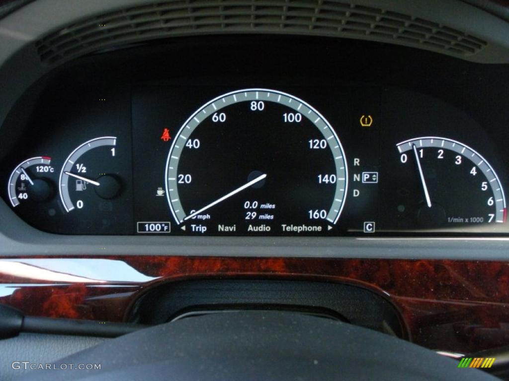 2010 Mercedes-Benz S 550 Sedan Gauges Photo #38444200