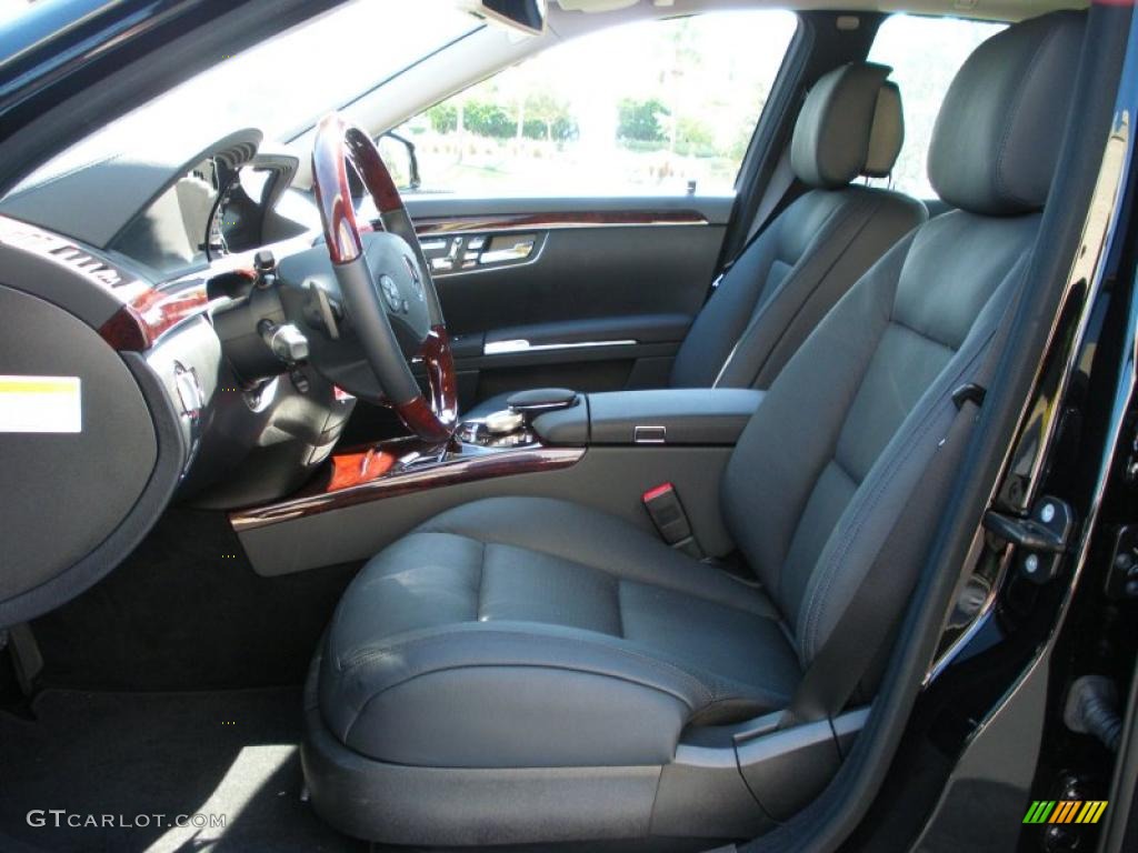 Black Interior 2010 Mercedes-Benz S 550 Sedan Photo #38444888