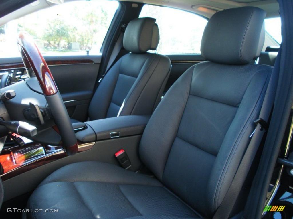 Black Interior 2010 Mercedes-Benz S 550 Sedan Photo #38444904