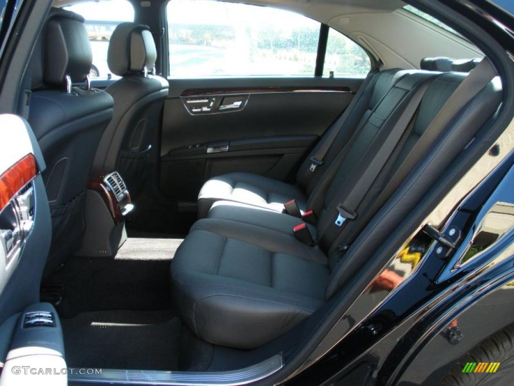 Black Interior 2010 Mercedes-Benz S 550 Sedan Photo #38444916
