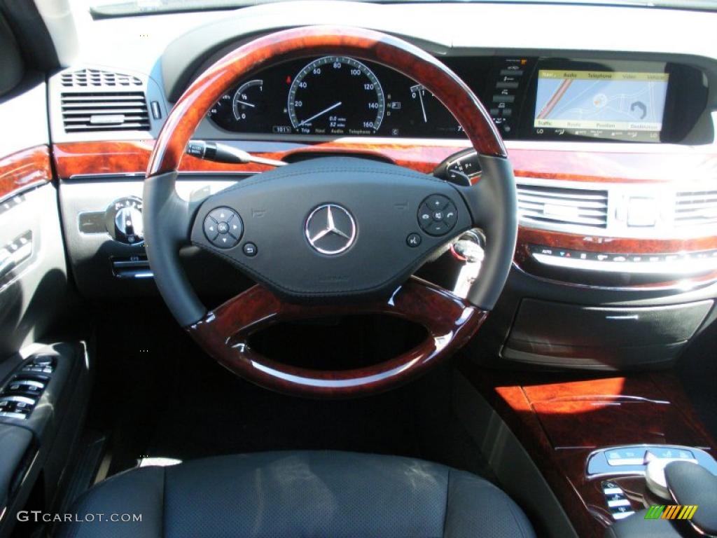 2010 Mercedes-Benz S 550 Sedan Black Dashboard Photo #38444984