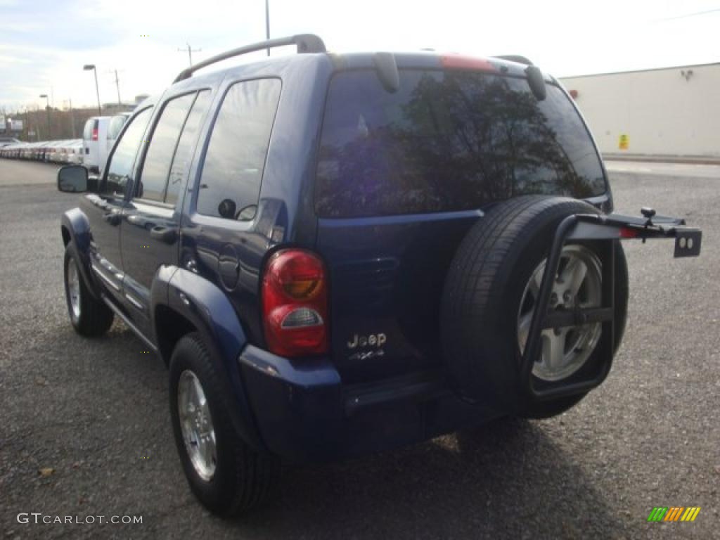 2002 Liberty Limited 4x4 - Patriot Blue Pearlcoat / Taupe photo #4