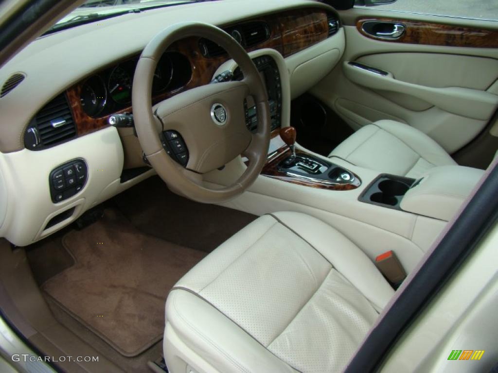 Ivory/Mocha Interior 2008 Jaguar XJ Vanden Plas Photo #38446228