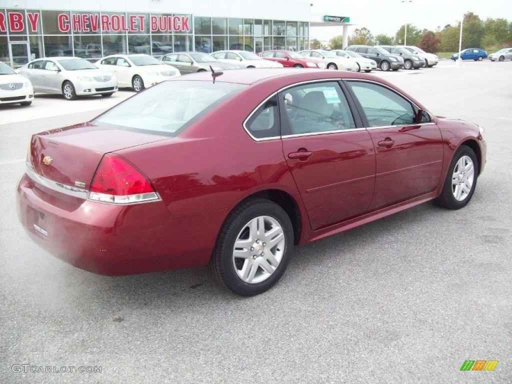 2011 Impala LT - Red Jewel Tintcoat / Gray photo #11