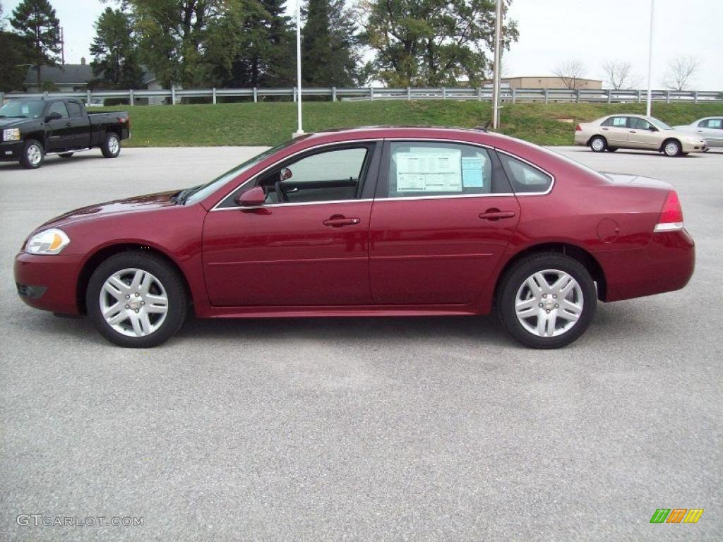 2011 Impala LT - Red Jewel Tintcoat / Gray photo #12