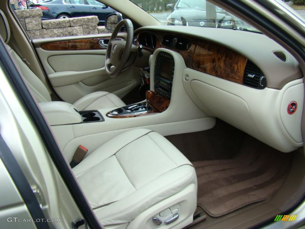 2008 Jaguar XJ Vanden Plas Ivory/Mocha Dashboard Photo #38446368