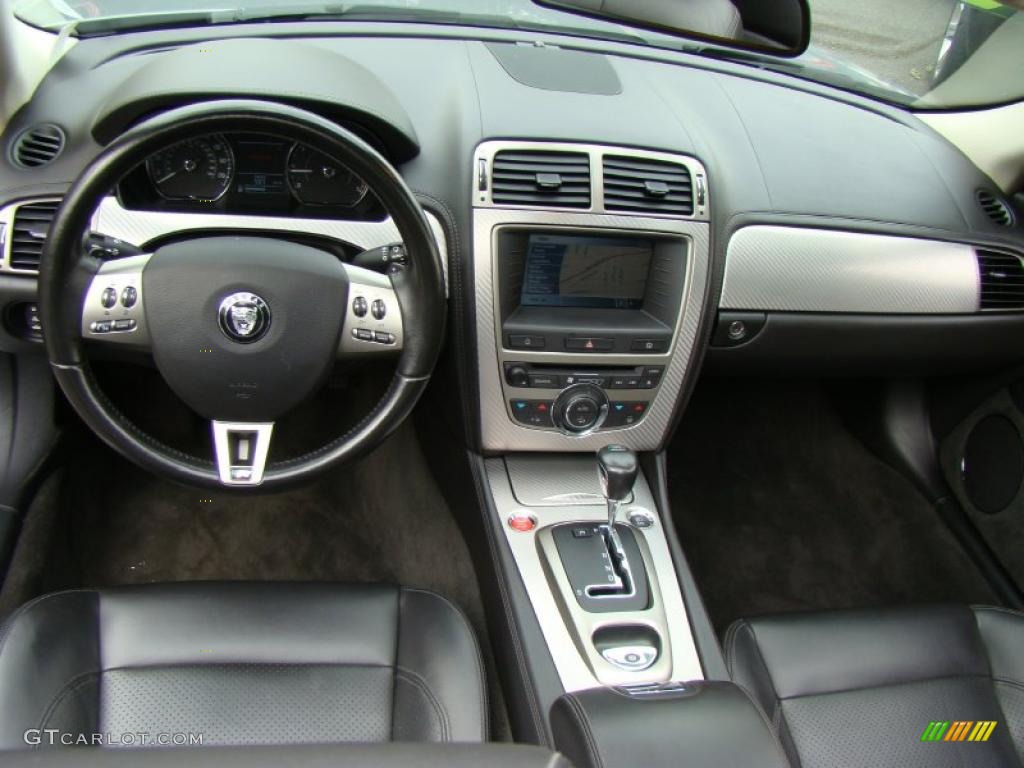 2007 Jaguar XK XKR Convertible Charcoal Dashboard Photo #38446696