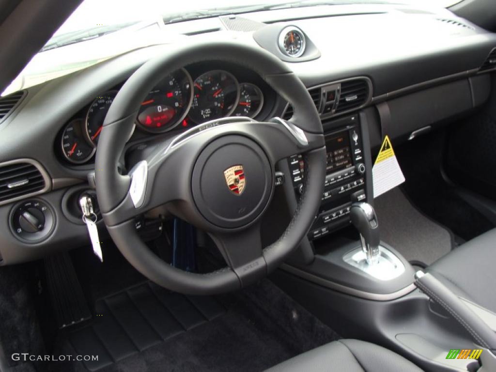 Black Interior 2011 Porsche 911 Carrera Coupe Photo #38446844