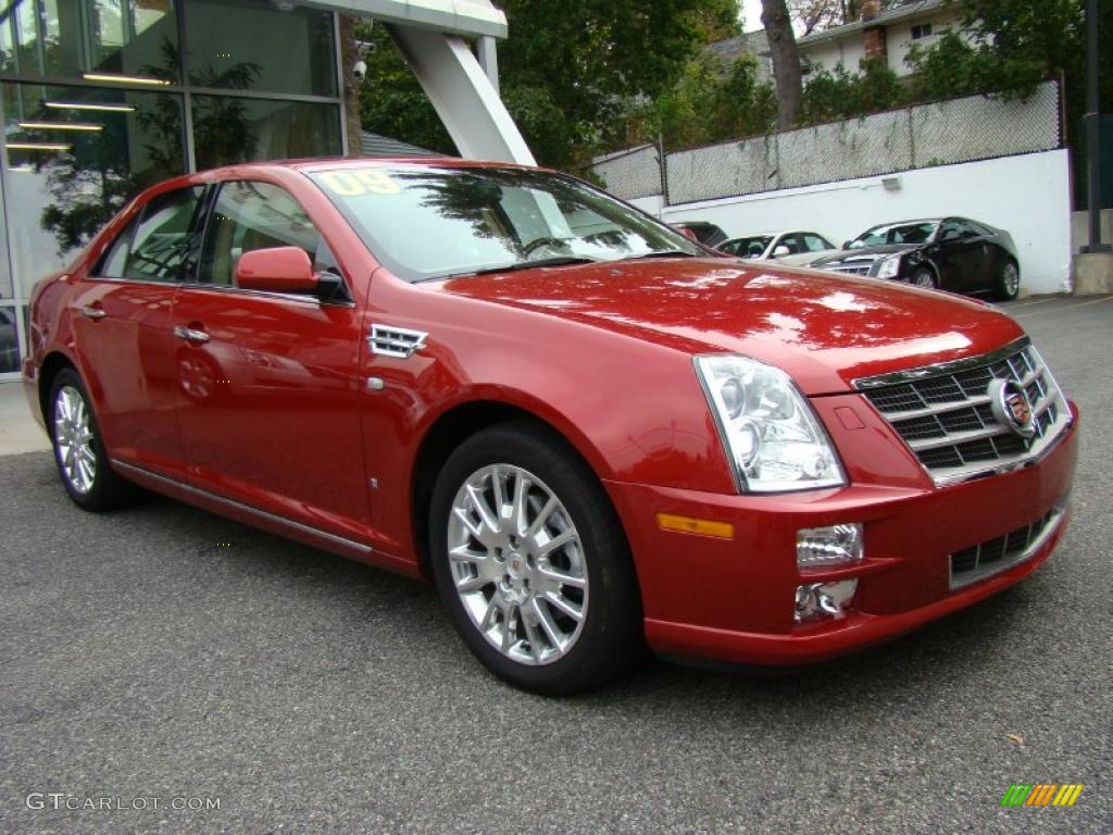 Crystal Red 2009 Cadillac STS 4 V6 AWD Exterior Photo #38446948