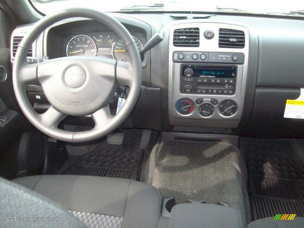 2011 Chevrolet Colorado LT Crew Cab 4x4 Ebony Dashboard Photo #38447084