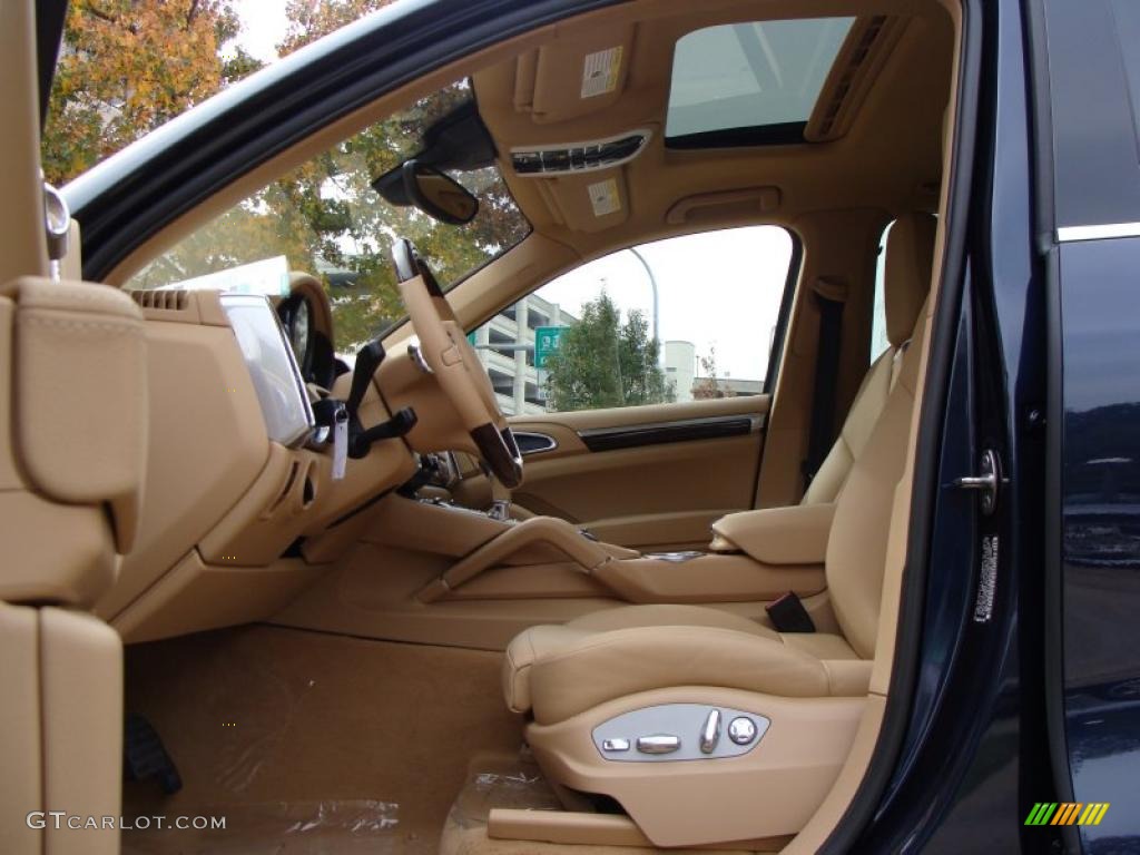 2011 Cayenne  - Dark Blue Metallic / Luxor Beige photo #13