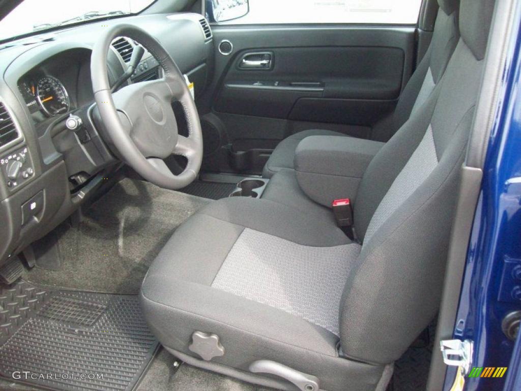 Ebony Interior 2011 Chevrolet Colorado LT Crew Cab 4x4 Photo #38447240