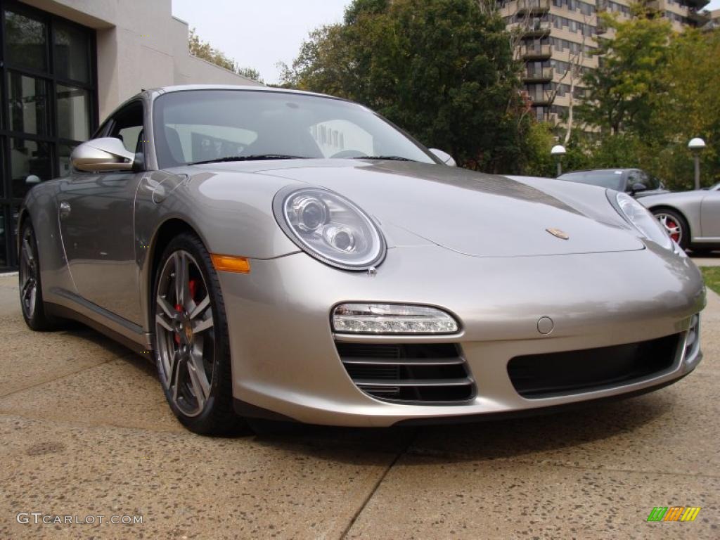 Arctic Silver Metallic 2011 Porsche 911 Carrera 4S Coupe Exterior Photo #38447280