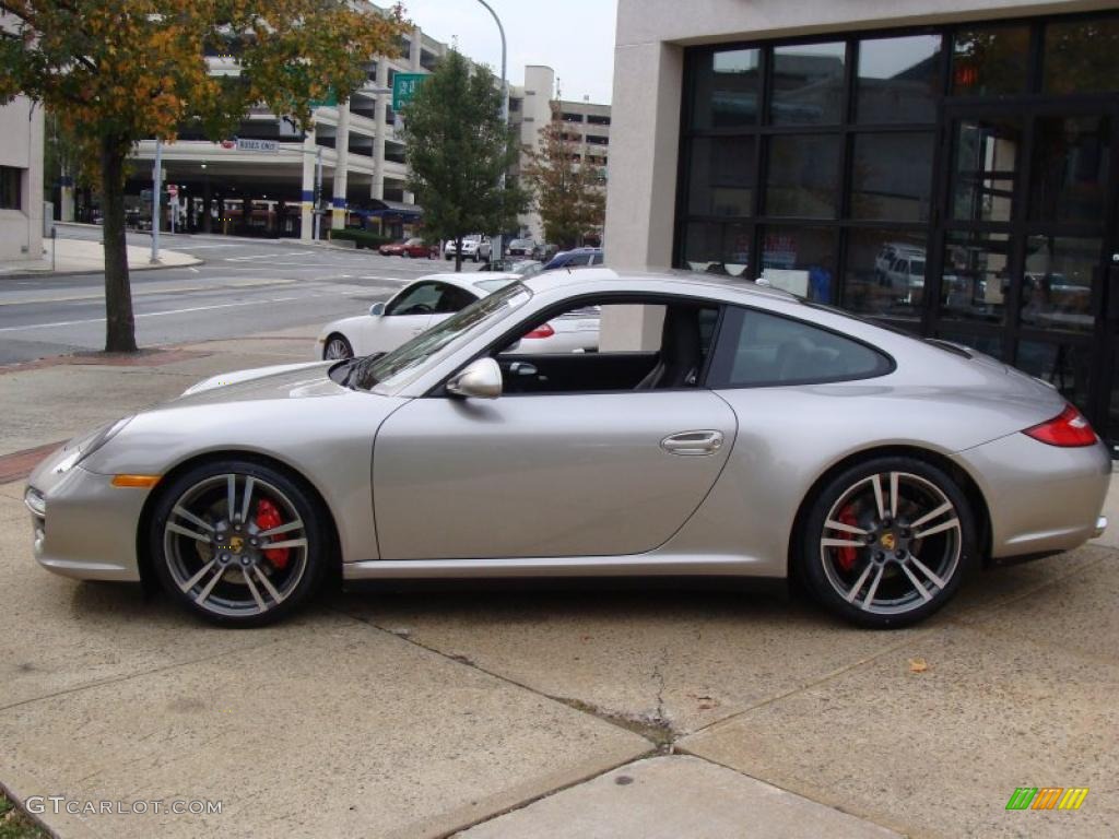 Arctic Silver Metallic 2011 Porsche 911 Carrera 4S Coupe Exterior Photo #38447312