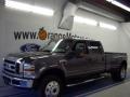 Dark Shadow Gray Metallic 2008 Ford F450 Super Duty Lariat Crew Cab 4x4 Dually