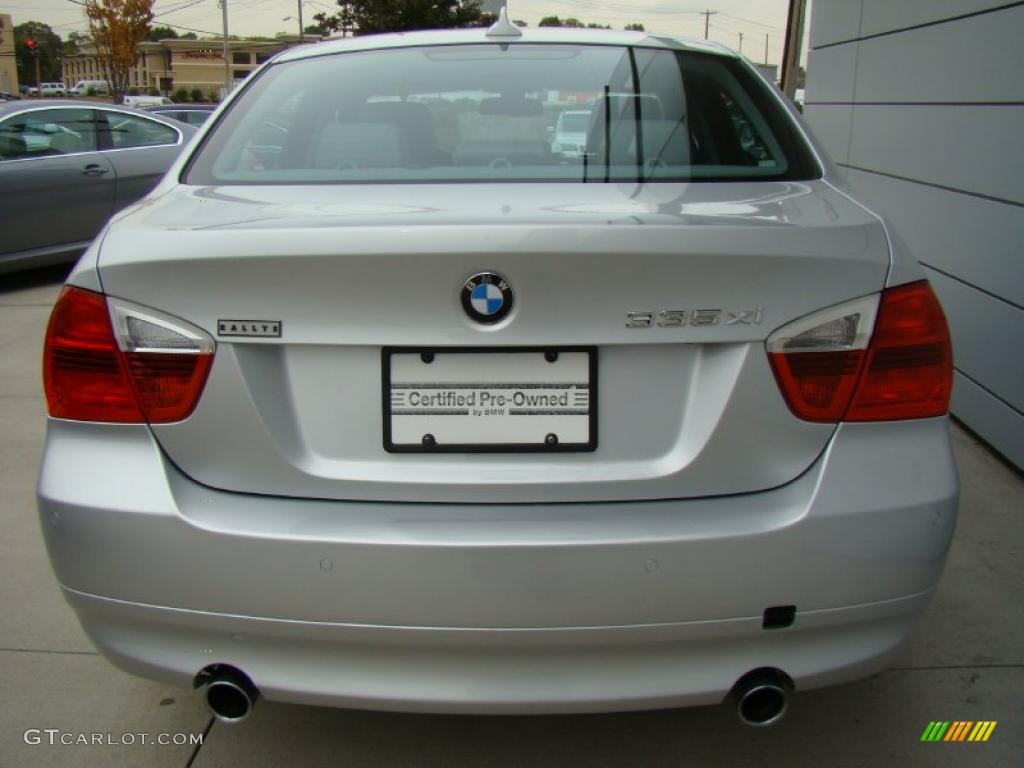 2008 3 Series 335xi Sedan - Titanium Silver Metallic / Gray photo #5