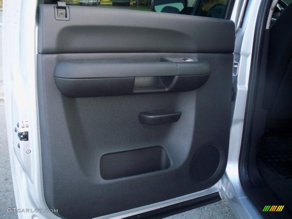 2011 Chevrolet Silverado 2500HD LT Crew Cab 4x4 Ebony Door Panel Photo #38450316
