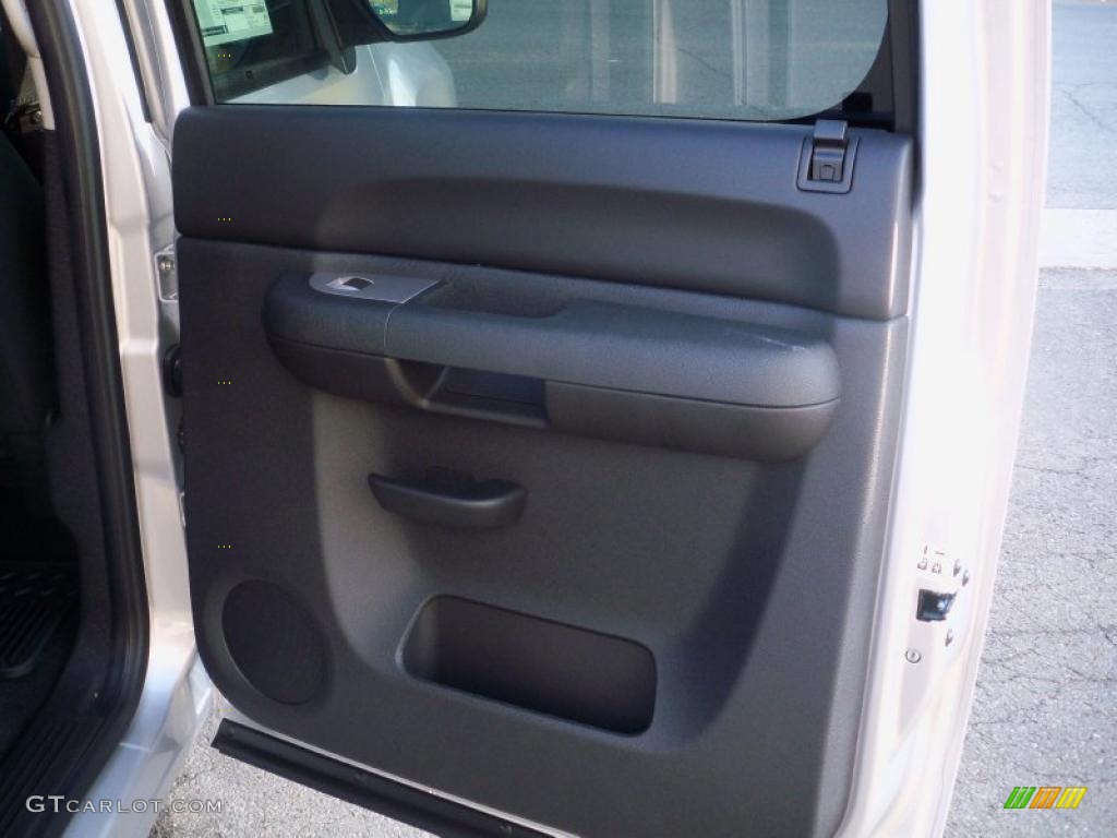 2011 Chevrolet Silverado 2500HD LT Crew Cab 4x4 Ebony Door Panel Photo #38450364