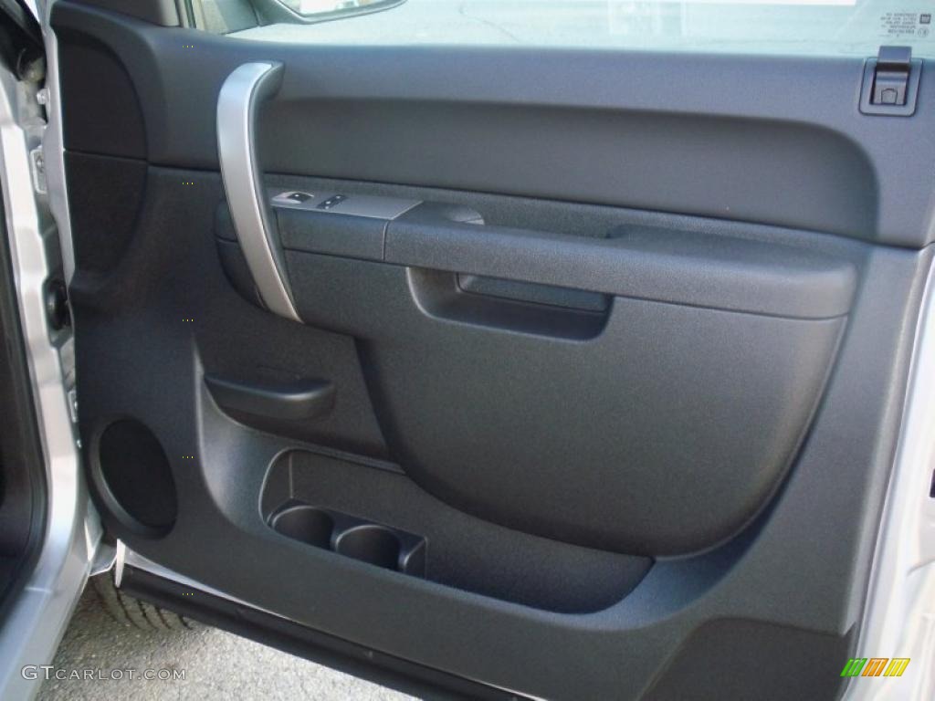 2011 Chevrolet Silverado 2500HD LT Crew Cab 4x4 Ebony Door Panel Photo #38450420