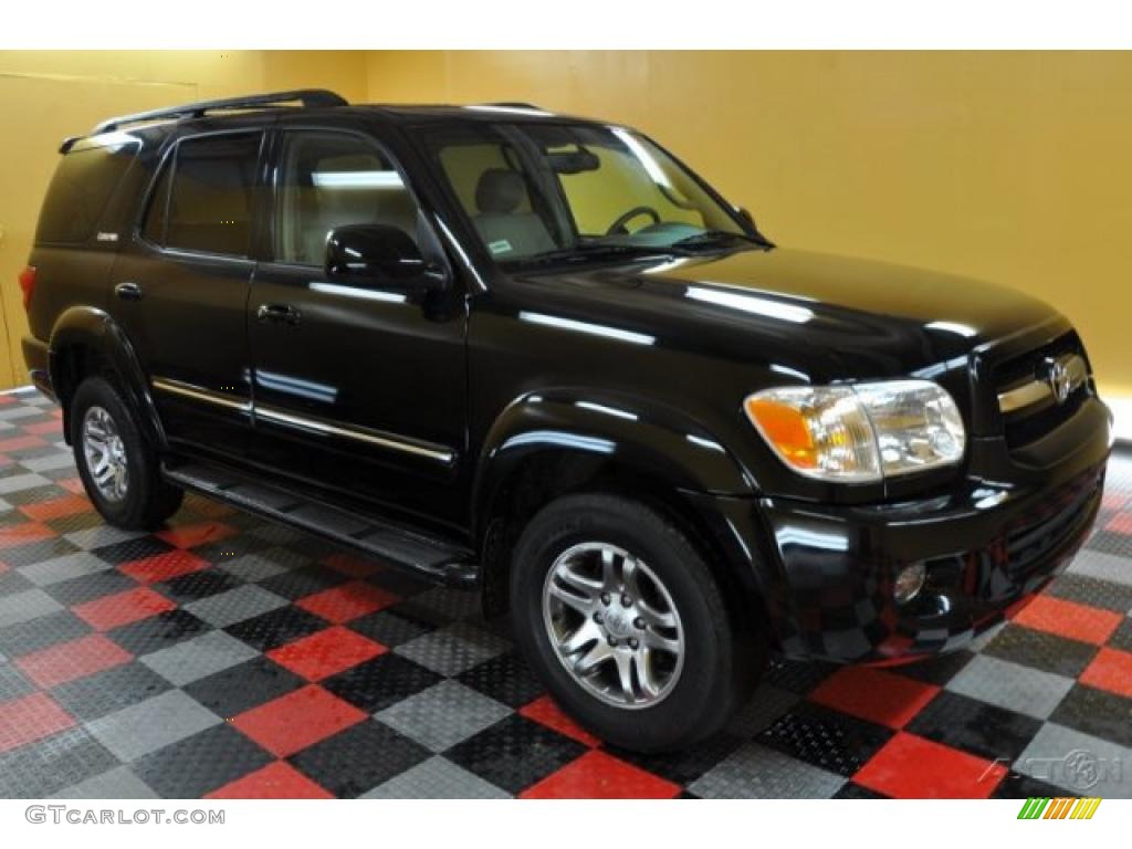 2005 Sequoia Limited 4WD - Black / Light Charcoal photo #1