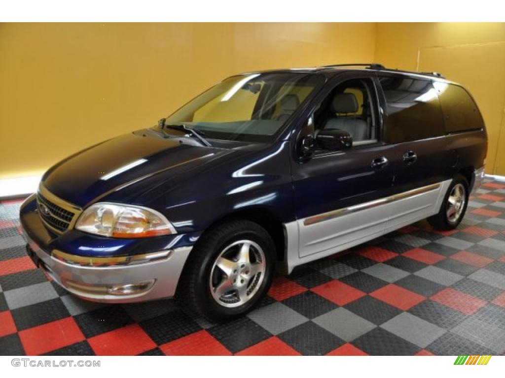 2000 Windstar SEL - Medium Royal Blue Metallic / Medium Graphite photo #2