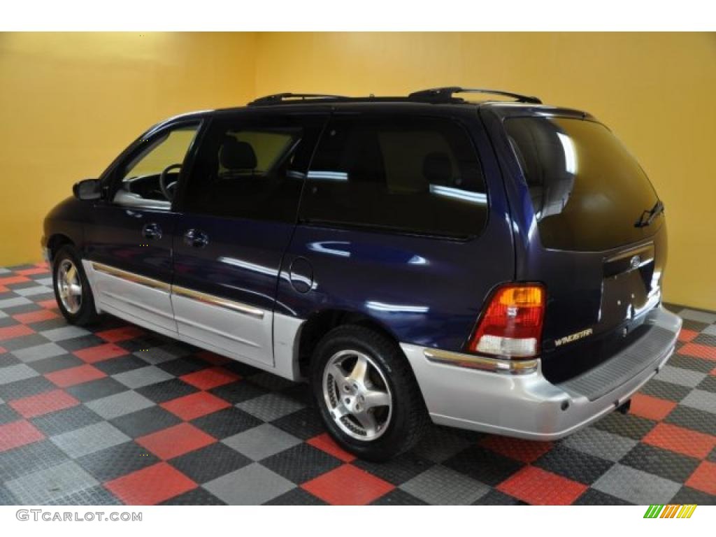 2000 Windstar SEL - Medium Royal Blue Metallic / Medium Graphite photo #3