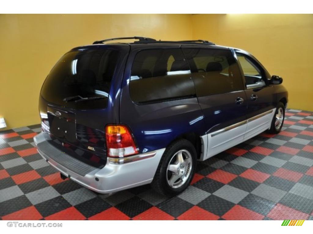 2000 Windstar SEL - Medium Royal Blue Metallic / Medium Graphite photo #4