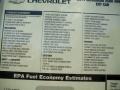 2011 Silverado 2500HD LTZ Extended Cab 4x4 Window Sticker
