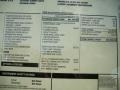  2011 Silverado 2500HD LTZ Extended Cab 4x4 Window Sticker