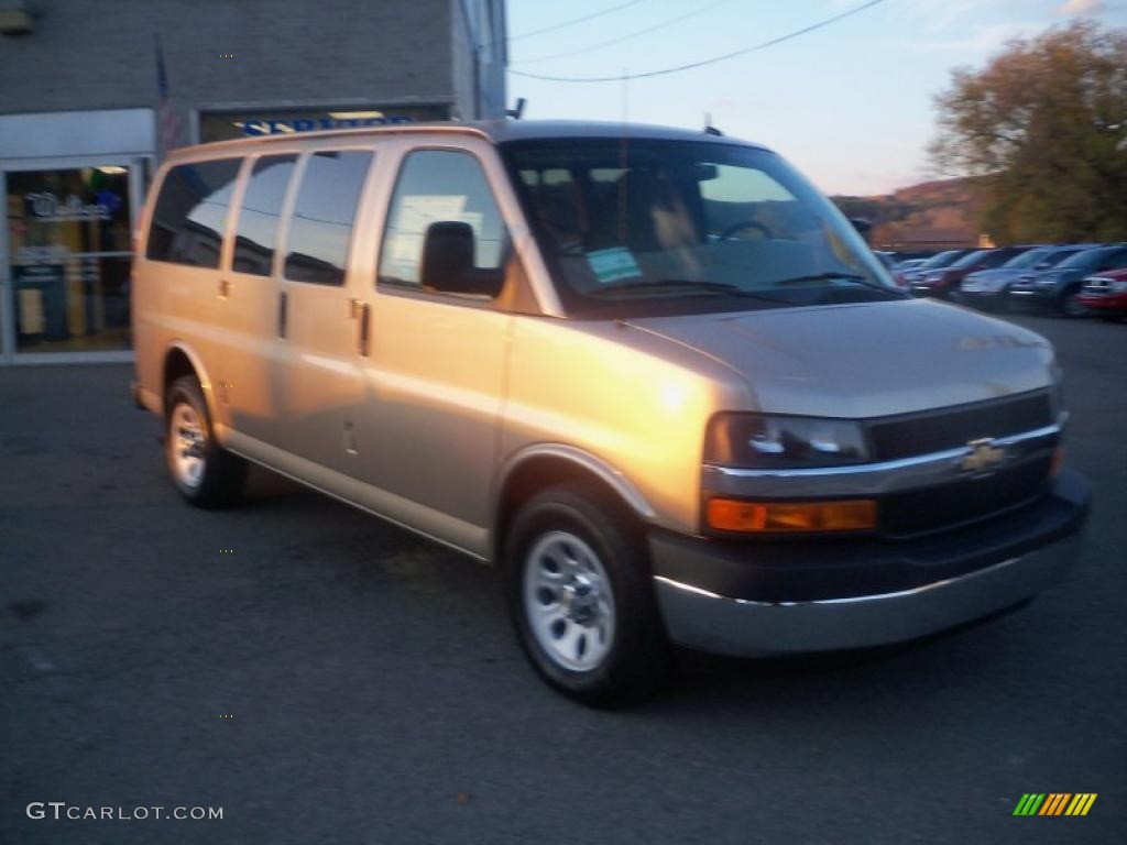 2011 Express LT 1500 Passenger Van - Sandstone Metallic / Neutral photo #2