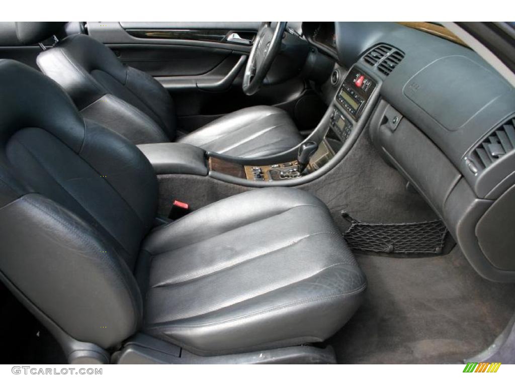 Charcoal Interior 2003 Mercedes-Benz CLK 430 Cabriolet Photo #38452656