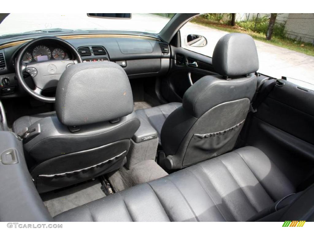 Charcoal Interior 2003 Mercedes-Benz CLK 430 Cabriolet Photo #38452672
