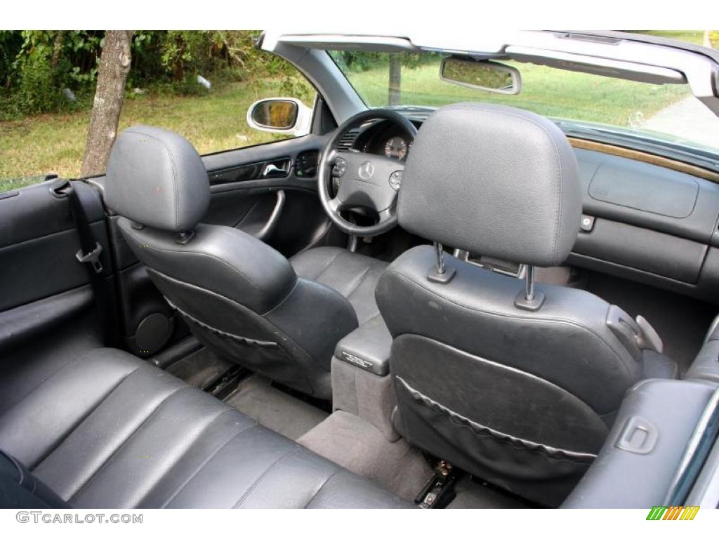 Charcoal Interior 2003 Mercedes-Benz CLK 430 Cabriolet Photo #38452688