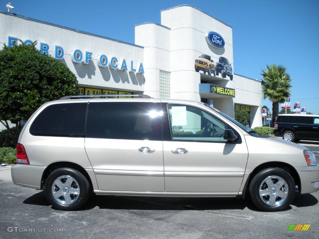2007 Freestar Limited - Dune Pearl Metallic / Flint Gray photo #2