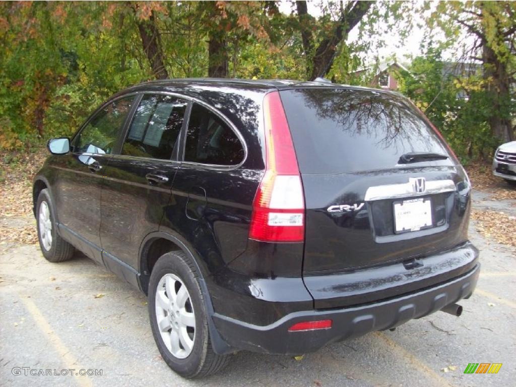 2009 CR-V EX-L 4WD - Crystal Black Pearl / Black photo #2