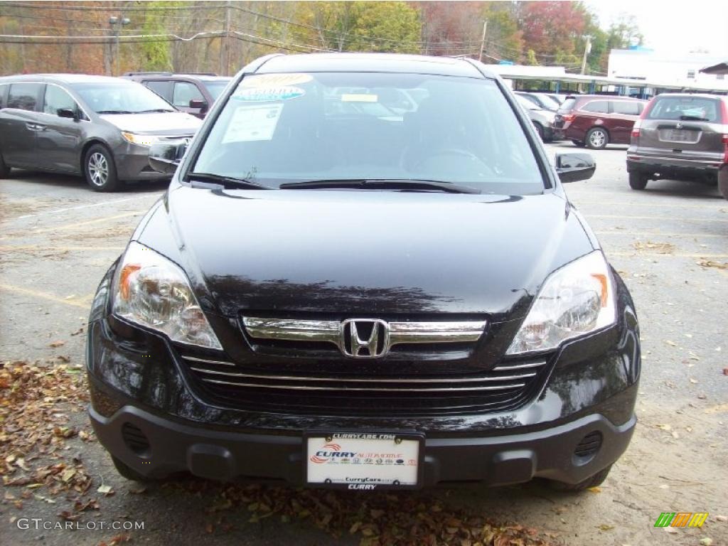 2009 CR-V EX-L 4WD - Crystal Black Pearl / Black photo #3