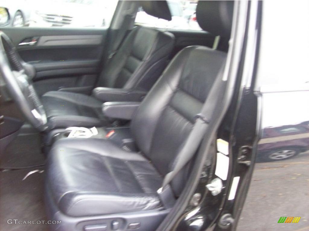 2009 CR-V EX-L 4WD - Crystal Black Pearl / Black photo #6