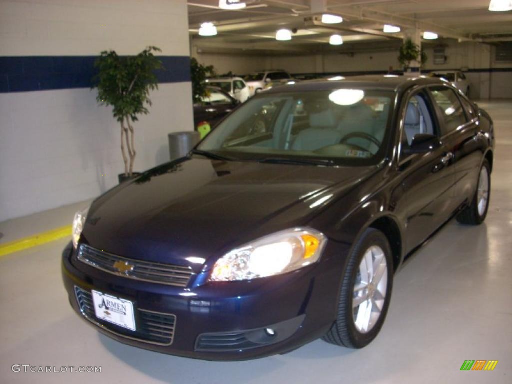 2008 Impala LTZ - Imperial Blue Metallic / Ebony Black photo #1