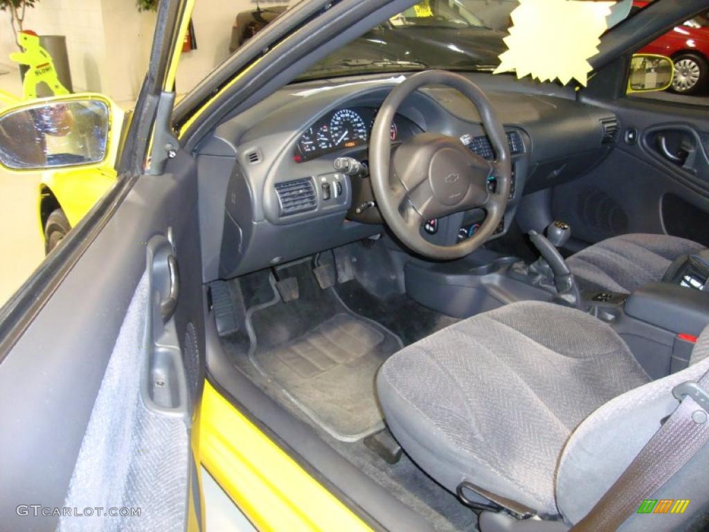 2005 Cavalier LS Sport Coupe - Rally Yellow / Graphite Gray photo #12