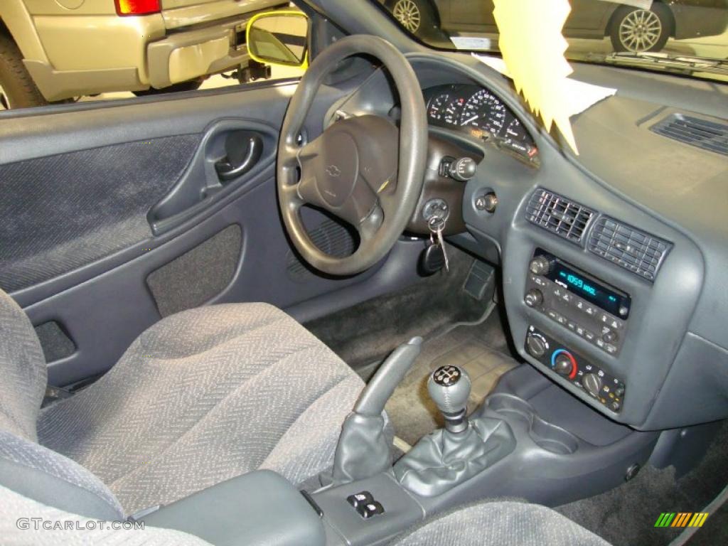 2005 Cavalier LS Sport Coupe - Rally Yellow / Graphite Gray photo #16