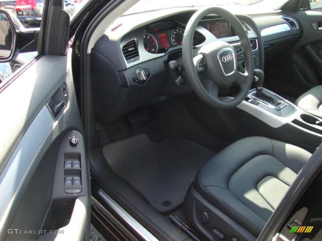 Black Interior 2011 Audi A4 2.0T quattro Sedan Photo #38458009