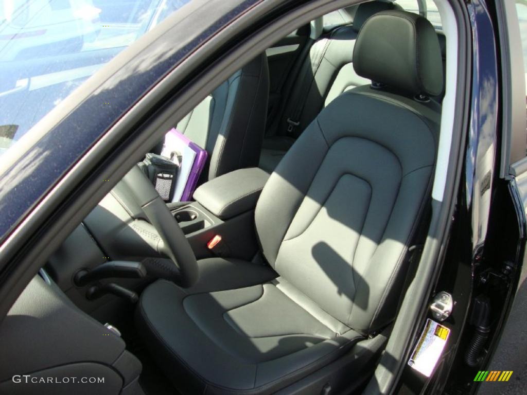 Black Interior 2011 Audi A4 2.0T quattro Sedan Photo #38458077