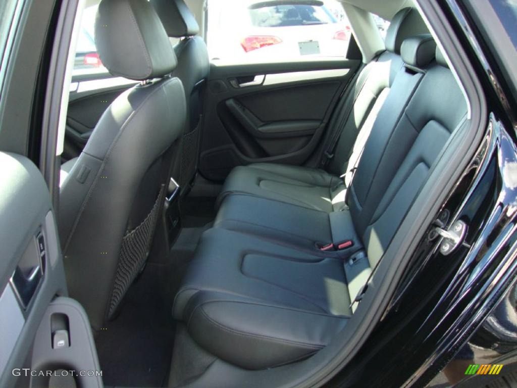 Black Interior 2011 Audi A4 2.0T quattro Sedan Photo #38458177