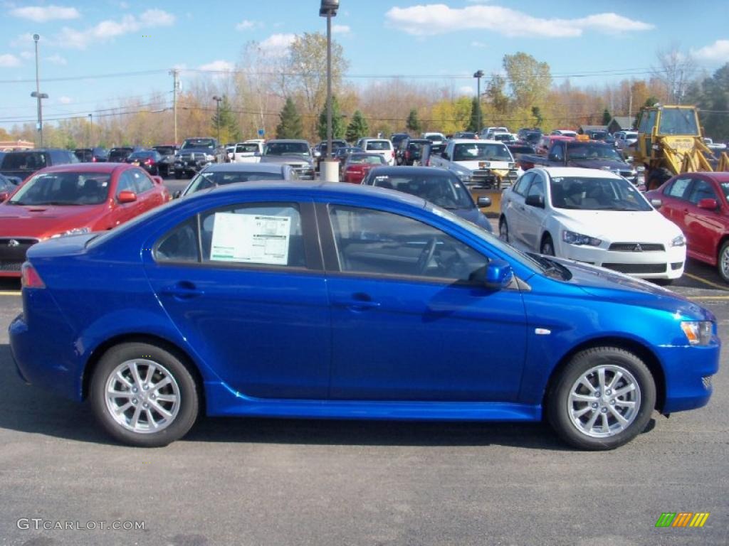 Octane Blue Pearl 2011 Mitsubishi Lancer ES Exterior Photo #38458213