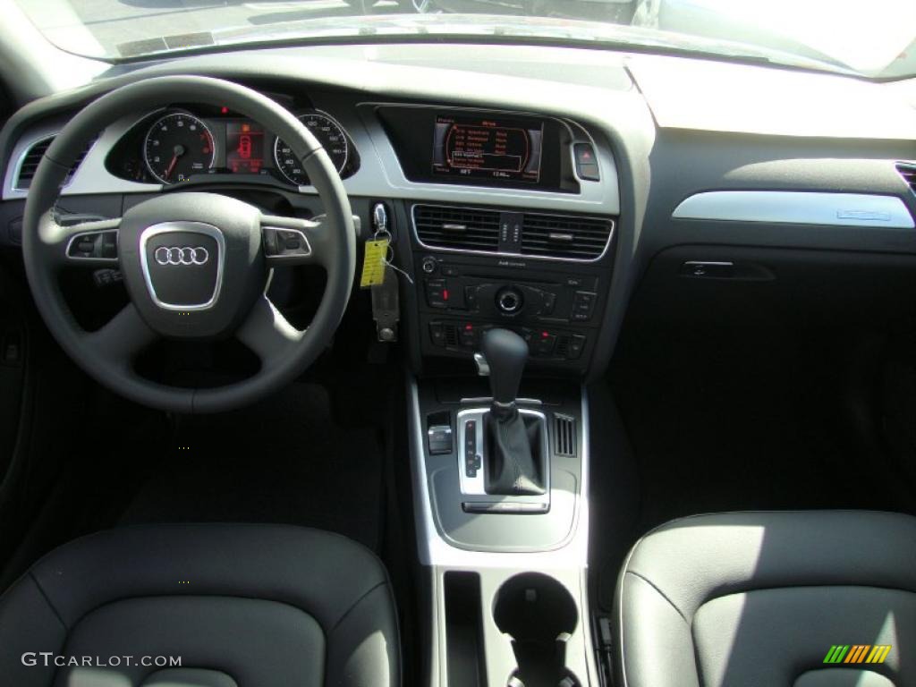 2011 Audi A4 2.0T quattro Sedan Black Dashboard Photo #38458225