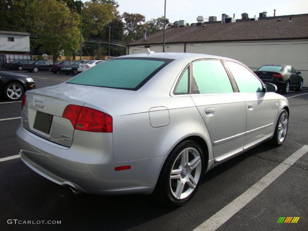 2008 A4 2.0T quattro Sedan - Light Silver Metallic / Black photo #8