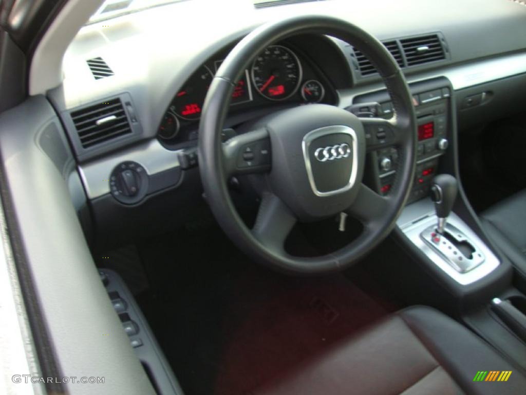 2008 A4 2.0T quattro Sedan - Light Silver Metallic / Black photo #12