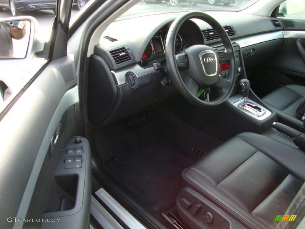 2008 A4 2.0T quattro Sedan - Light Silver Metallic / Black photo #13