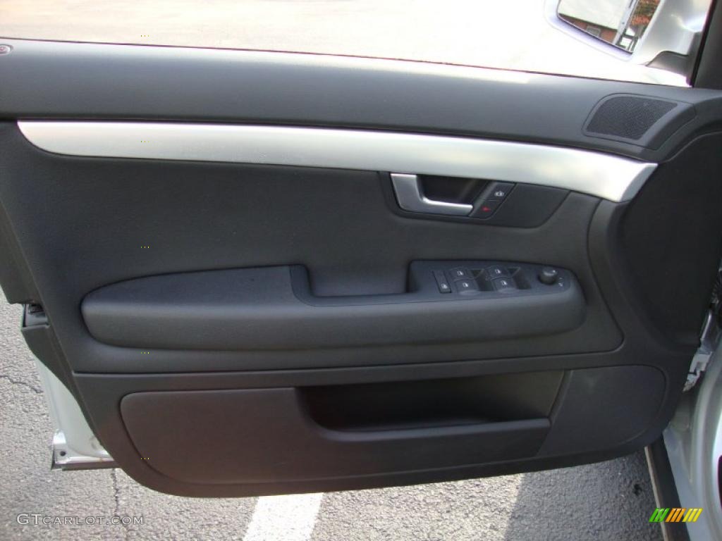 2008 A4 2.0T quattro Sedan - Light Silver Metallic / Black photo #14